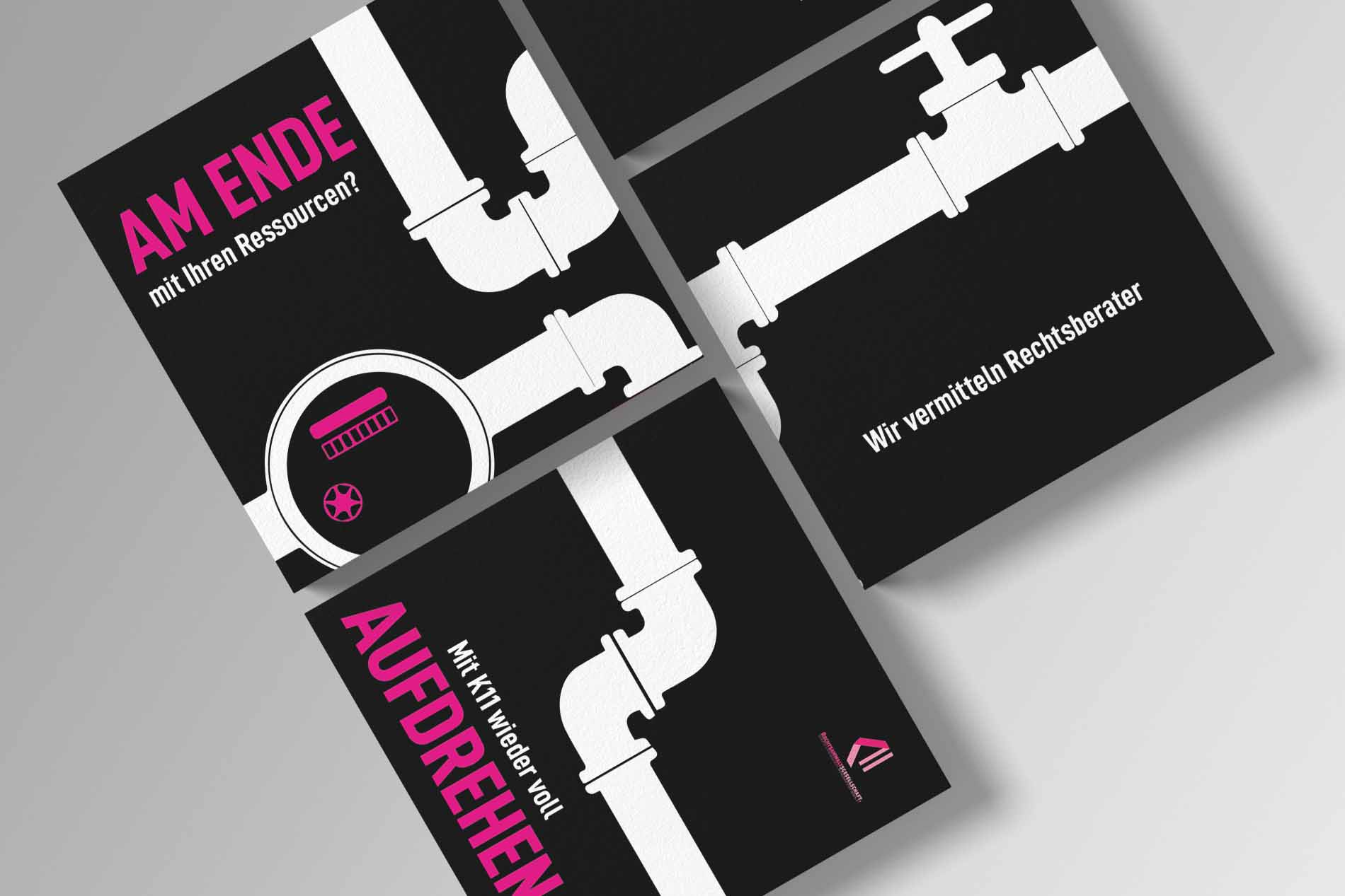Bold fonts with a minimalist layout