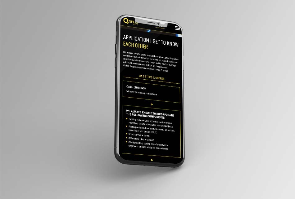 [Translate to English:] QPLIX Career Mobile