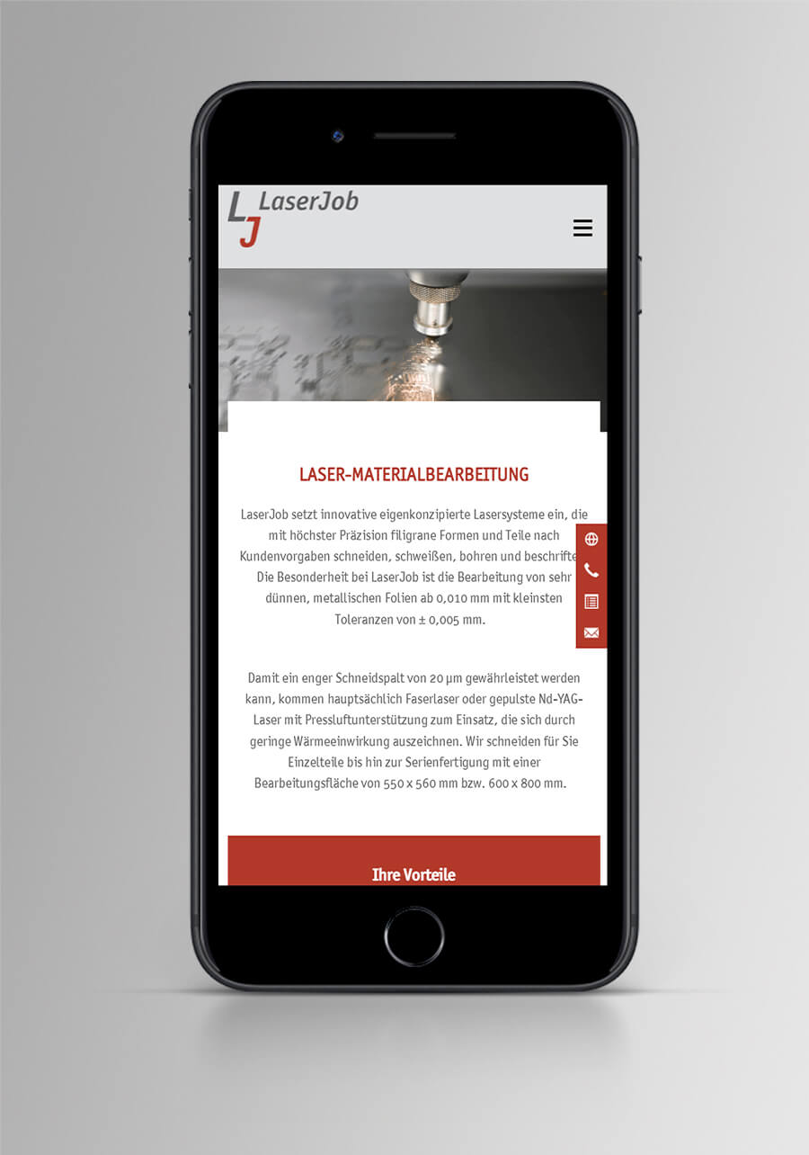 [Translate to English:] LaserJob Mobile Preview