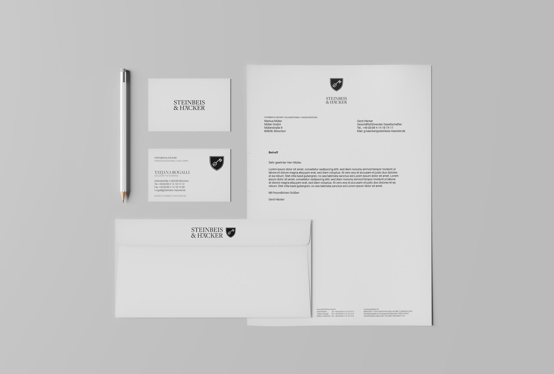 Steinbeis & Häcker Asset Management GmbH Business stationery