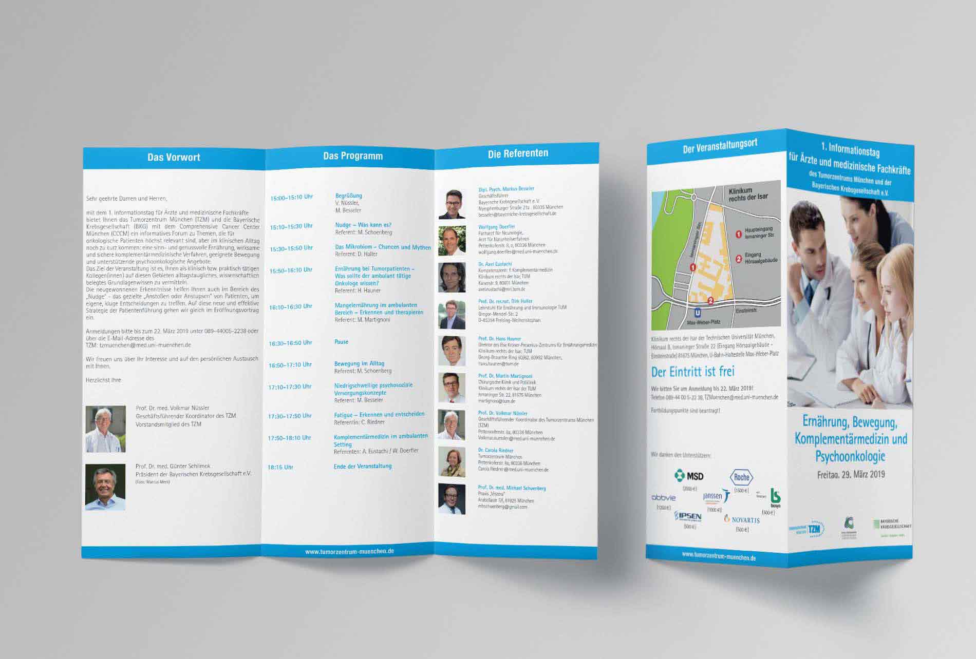 [Translate to English:] Tumorzentrum-Muenchen_Flyer