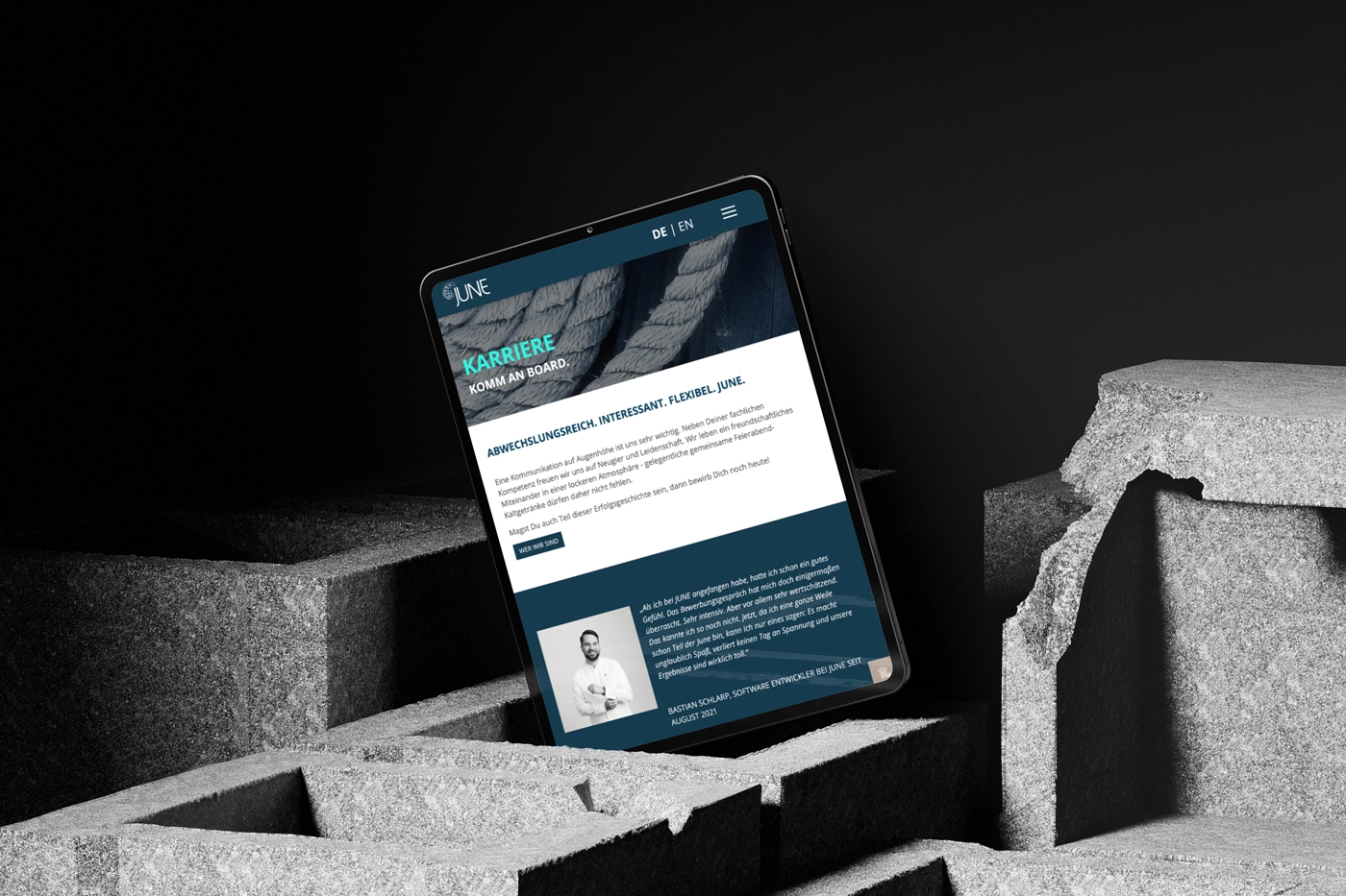 Career website for JUNE